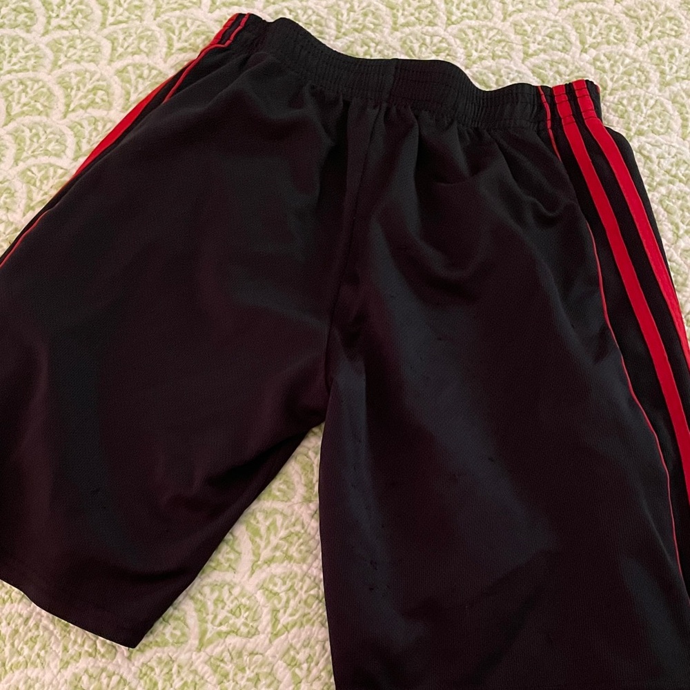 BACK TO SCHOOL SALE! Kids Black and Red Athletic Shorts - Picture 3 of 3
